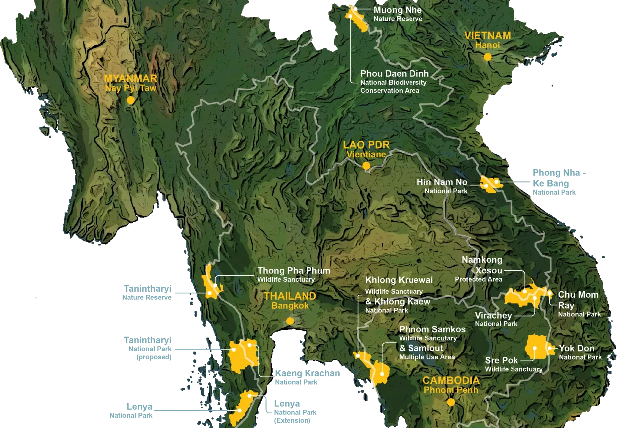 Protected Areas and Development map of the Mekong Region, PAD III